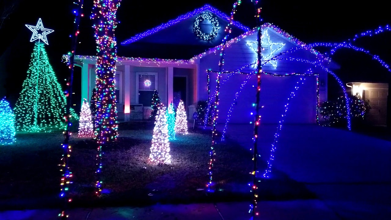 Christmas Lights on Magenta Springs Dr, Humble, TX - YouTube