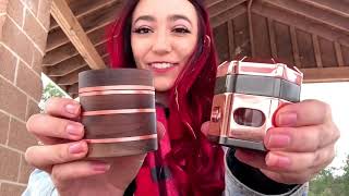 WEGRIND herb grinder, weed grinder, Hexagon Rose Gold, Wooden Rose Gold, Review by @tivatokes