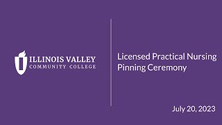 2023 Summer Licensed Practical Nursing Pinning Ceremony
