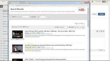 Adding a YouTube video to Blackboard using Mashups