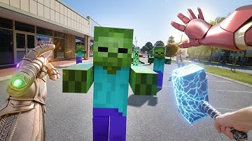 Minecraft versus superhelden in het echte leven | Superman, Spiderman, Ironman en meer