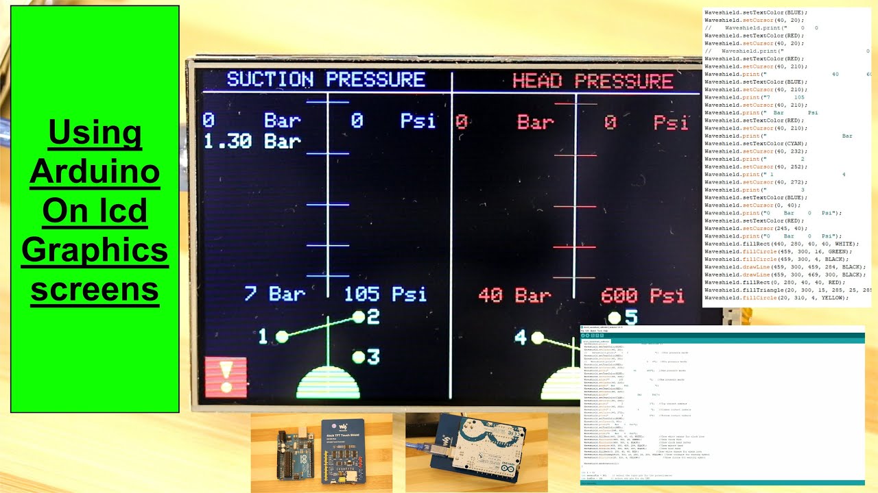 Arduino with Waveshare color touch screen - YouTube
