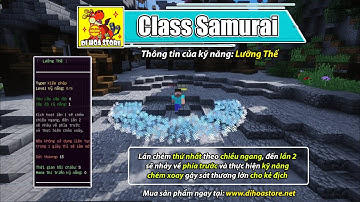 Class Samurai - Skill và Class của SkillAPI dùng cho Server Minecraft