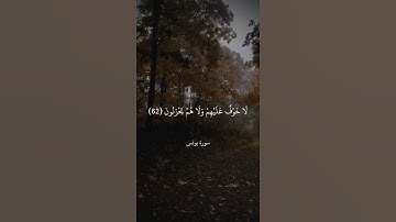 أَلَا إِنَّ أَوْلِيَاءَ اللَّهِ لَا خَوْفٌ عَلَيْهِمْ وَلَا هُمْ يَحْزَنُونَ ||سورة يونس || علي جابر