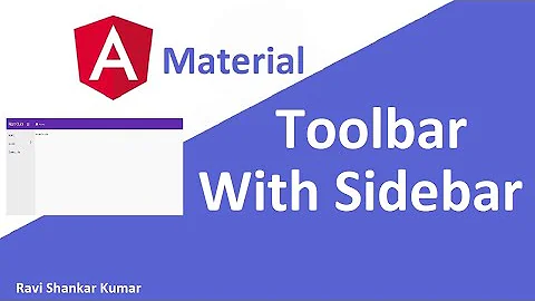 Angular Material Sidebar With Toolbar | Angular material Tutorial 33