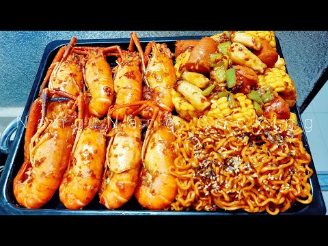 របៀបធ្វេីគ្រឿងសមុទ្រក្រឡុកពិសេសបែបចិន Stir fried spicy seafood recipe
