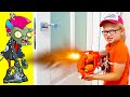Unboxing &amp; review Zombie Strike FlipFury Nerf For Kids