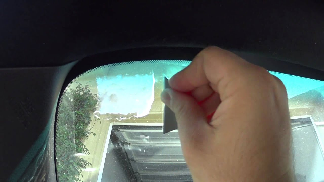 remove sticker glue from car windshield｜TikTok Search