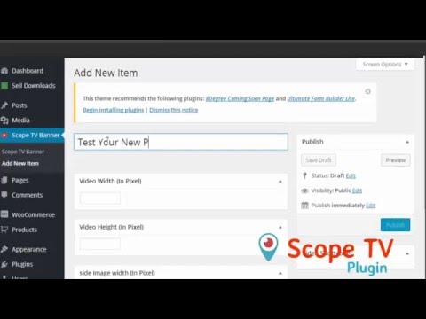 Scope TV Plugin