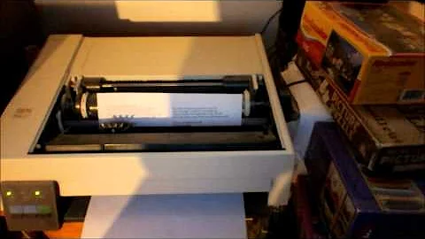 2012-07-30 Using My Slow  1980's Dot Matrix Printer