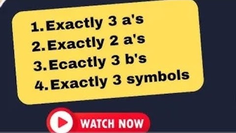 Design DFA which Accept Strings exactly 3 a