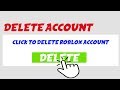 HOW TO DELETE YOUR ROBLOX ACCOUNT *2020* - YouTube