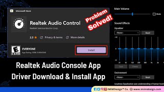 How to Install Realtek Audio Console Windows 11 | Realtek Driver & App Installation Microsoft Store screenshot 3