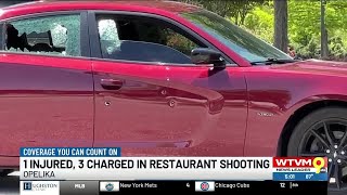 1 injured, 3 charged in Opelika restaurant shooting