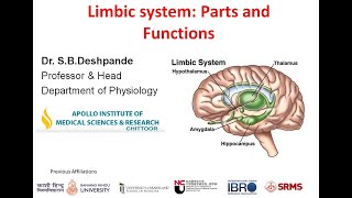 Limbic System: Parts and Functions by SB Deshpande