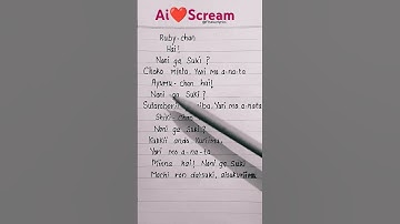 Thumbnail of AiScream! - Ai♡Scream (Lyrics) #lyrics#music #aiscream #ruby #yourlovely #shiki #shorts