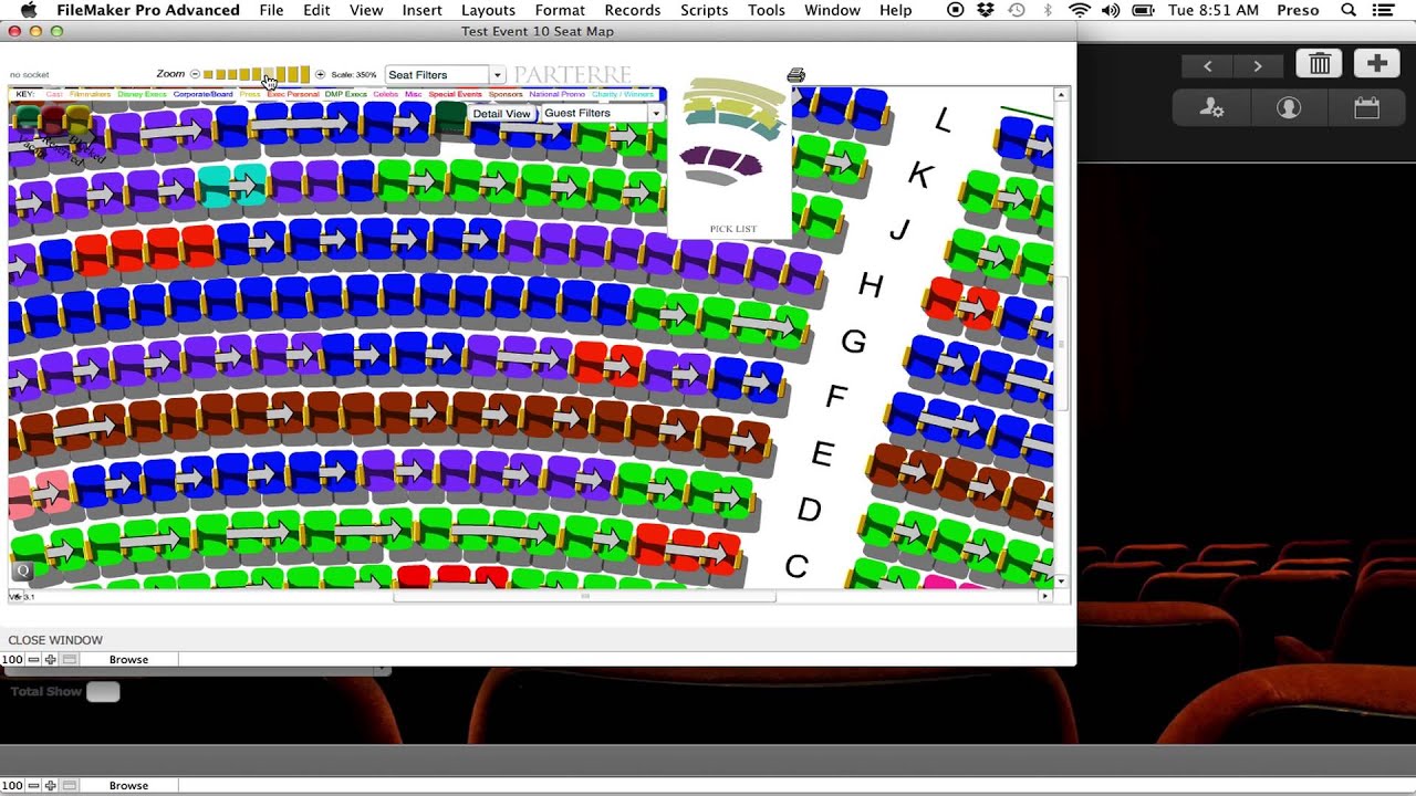 FileMaker Theater Seating Chart - YouTube