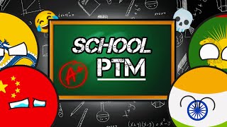 Countryballs school ptm 😂 (Parents reactions on marks!)