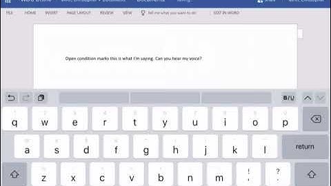 iPad speech recognition demo