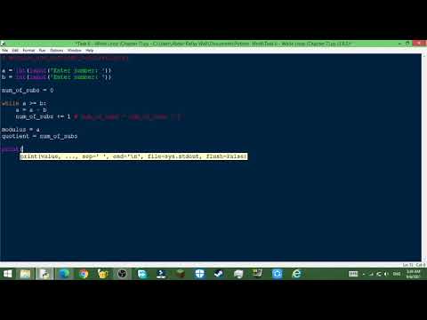 Calculating Modulus and Quotient without using the '%' and '//' operators in python.