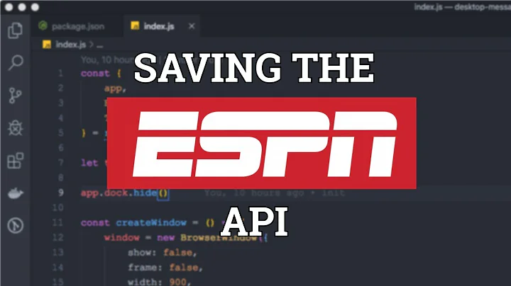 Rebuilding the ESPN API with Node.js & Web Scraping | Quick Build