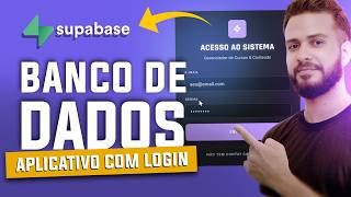 Supabase: como criar Banco de dados GRÁTIS pro meu aplicativo de IA + Login de usuário