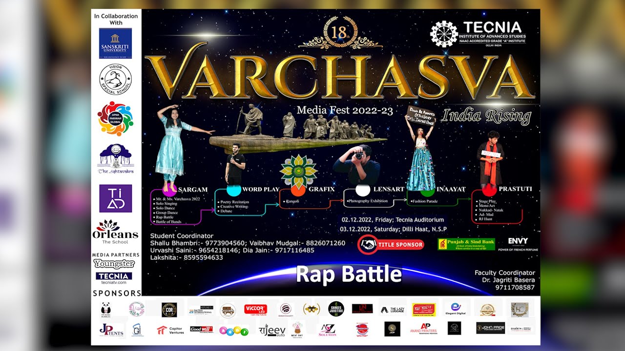 VARCHASVA 02 12 2022 Rap Battle Competition | TIAS | TECNIA TV