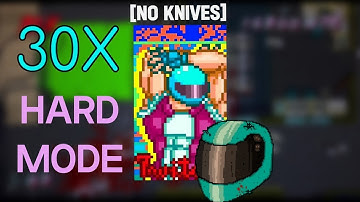 Twitch (Hard Mode, Biker&No Knives) 30x Full Combo | Hotline Miami 2 (level editor single level)