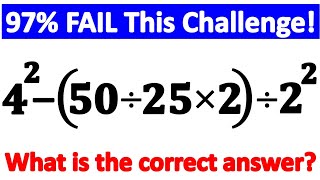 This Math Question Looks Easy But 97% Get It WRONG! Can YOU Solve It? 