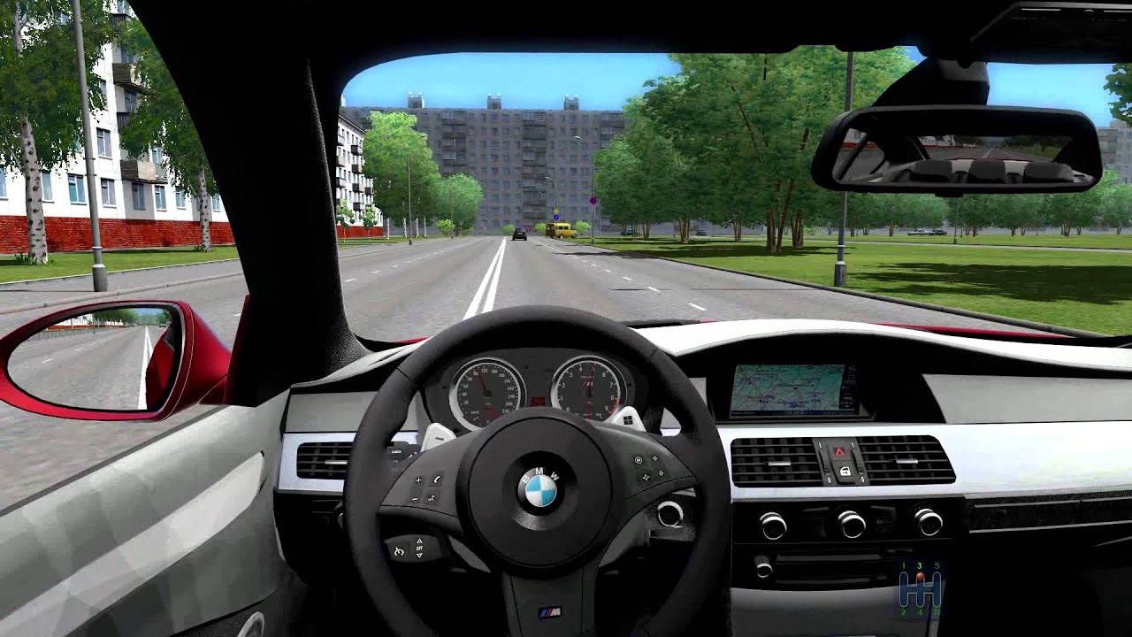 Bmw city car driving