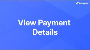 View Payment Details