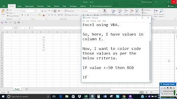 Color cell if value is within a range in Excel using VBA
