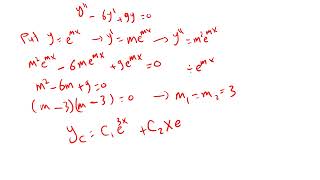 المعادلات التفاضلية من الرتبه الثانيه second order differential equation