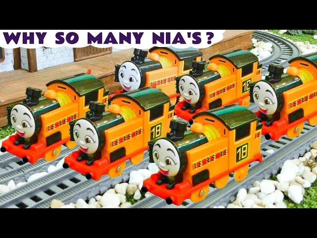 Nia tries to be very Helpful to the Thomas and Friends Trains class=