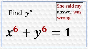 Second Derivative by Implicit Differentiation