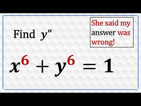 Second Derivative by Implicit Differentiation