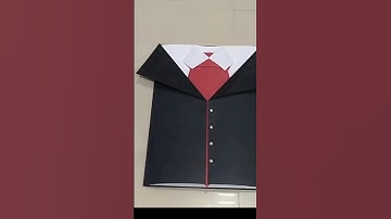 Tuxedo Card Tutorial/ Full Detailed video uploaded/ #mannatstyles #diygreetingcards