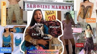 Sarojini Nagar Market, Delhi Try on Haul😍| Latest summer 2022 collections🔥