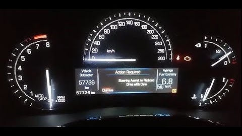 Cadillac XT5 Steering assist is reduced drive with care