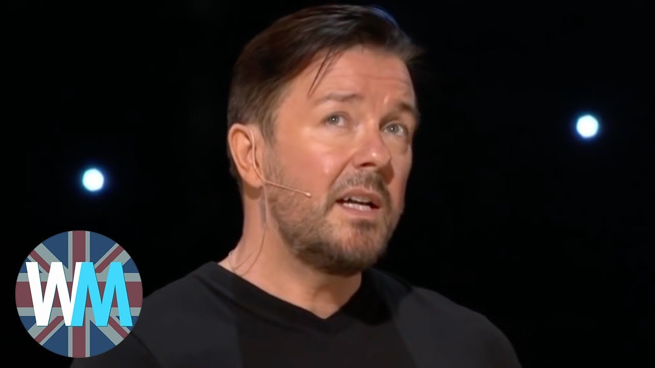 Top 10 Ricky Gervais Moments - YouTube