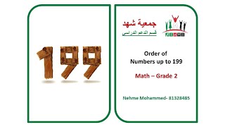 Ibda3 - GR2 - Math - Order of Numbers up to 199