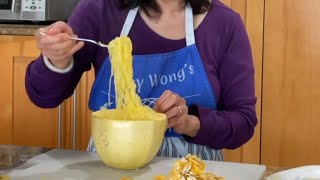 How to cook spaghetti squash perfectly! Long strands of al dente "noodles" in the microwave or oven