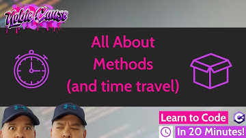Learn To Code For Free Online | C# | Methods - ep6| Learn to Code In 20 Minutes