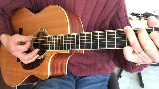 Video thumbnail of "If I Needed You, flat picking tutorial in C & G"