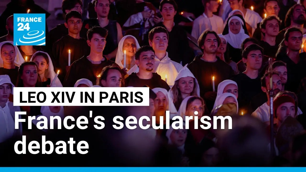 France: Pope says 'authentic secularity' does not exclude religion • FRANCE 24 English