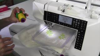 Husqvarna Viking Jade 35 51 Embroidering a Design from Start to Finish