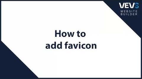 How to add favicon