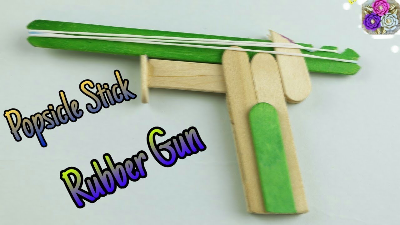 Make a Craft Stick Rubber Band Gun - Frugal Fun For Boys and Girls