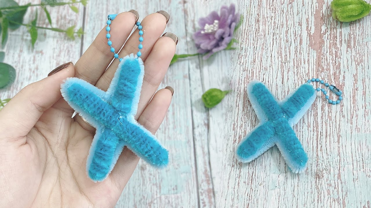 How to make letter X keychain using pipe Cleaner - alphabet X - Diy - pipe Cleaner keychain
