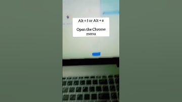 Open Chrome menu #shortcutkeys